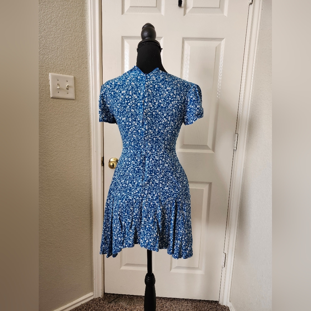 Princess Polly Ditsy Blue Floral Mini Dress - Picture 4 of 12
